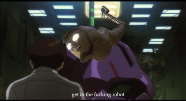 Shinji no entra al robot